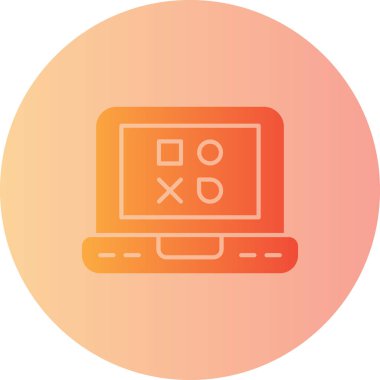 vektör lcd simgesi illüstrasyonu