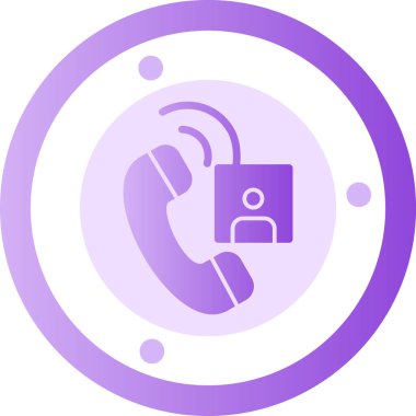 Çağrı. Web simgesi basit illüstrasyon