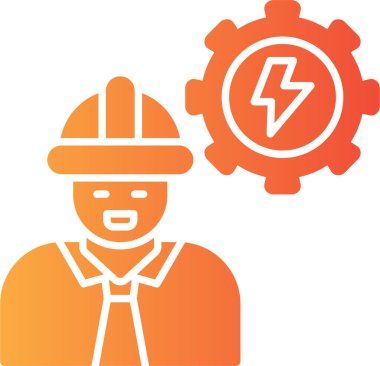 Elektrikçi simgesi, vektör illüstrasyonu