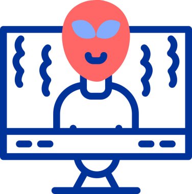 Hacker. Web simgesi basit illüstrasyon