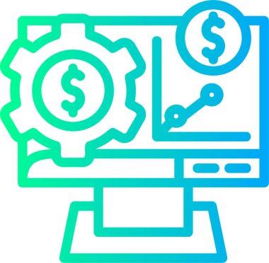 Dolar. Web simgesi basit illüstrasyon