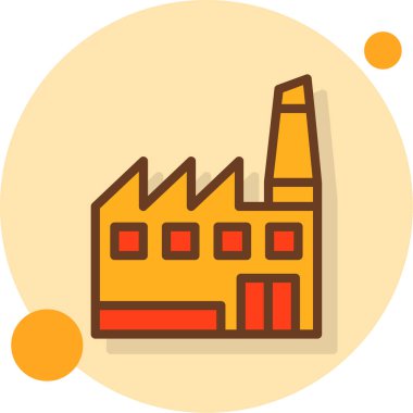 Fabrika fabrikası. Basit resimleme