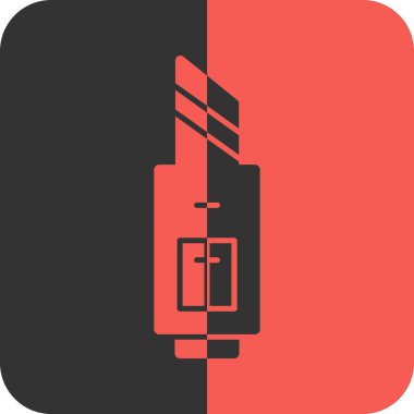 Beyaz arka planda izole edilmiş siyah şampuan ikonu. Çember düğmesi. Vektör.