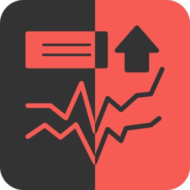 grafik modern simgesinin vektör illüstrasyonu