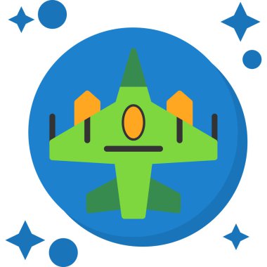 uzay roketi kutsal kişilerin resmi, vektör çizim