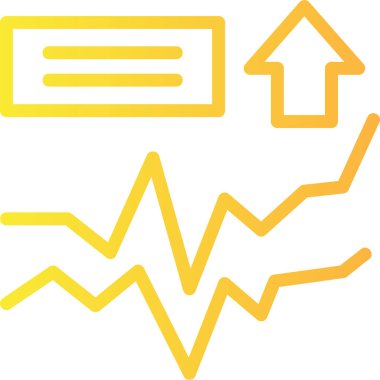 İş grafiği Web simgesi vektör illüstrasyonu