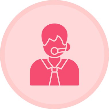 Yuvarlak vektör simgesi olan kadın