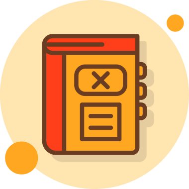 Kitap. Web simgesi basit illüstrasyon