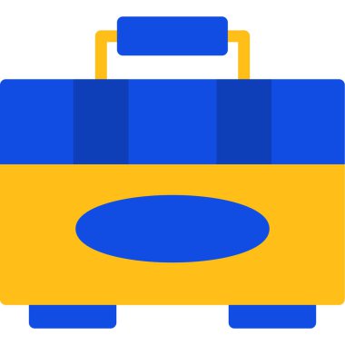 Çanta. Web simgesi basit illüstrasyon