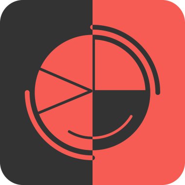 Çemberin uzun gölgeli vektör simgesi