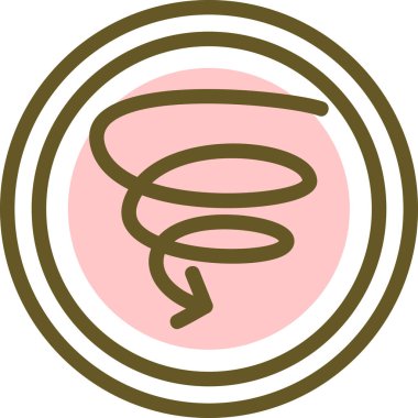 Kahve çekirdeği simgesinin vektör çizimi