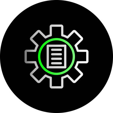 dişli simgesi vektör illüstrasyonu