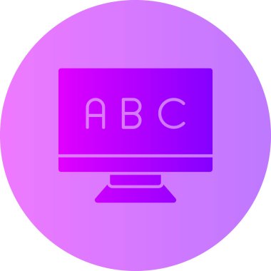 Bilgisayar. Web simgesi basit illüstrasyon