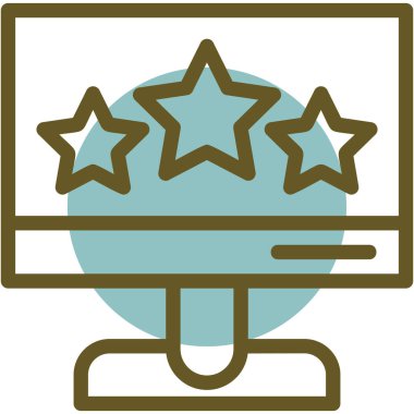 Yıldız. Web simgesi basit illüstrasyon