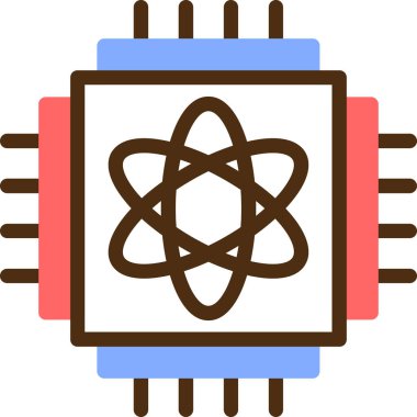 atom web tasarımı vektör çizimi