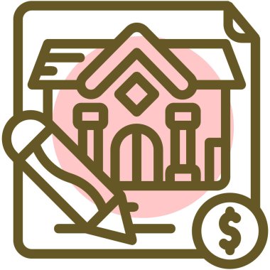 Ev. Web simgesi basit illüstrasyon