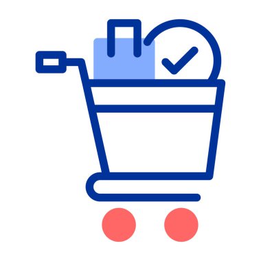 Alışveriş arabası. Basit tasarım