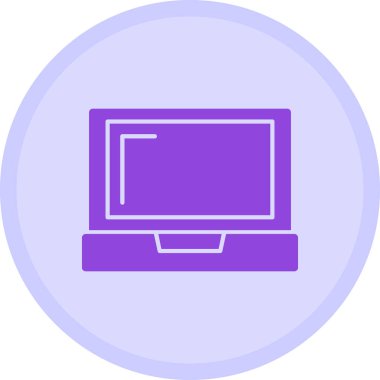 Bilgisayar. Web simgesi basit illüstrasyon