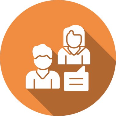 İnsanlar simge modern basit illüstrasyon vektörü