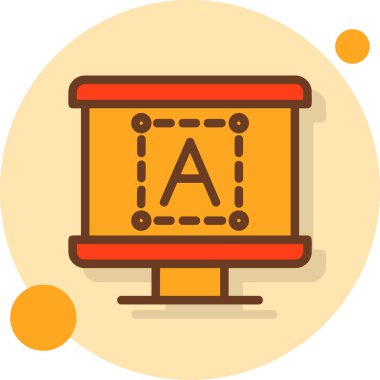 Tahta. Web simgesi basit tasarım