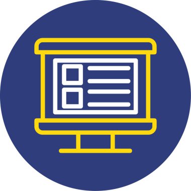 Web sayfası ikon vektör illüstrasyonu