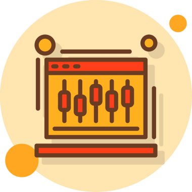 Modern bir simgenin vektör illüstrasyonu