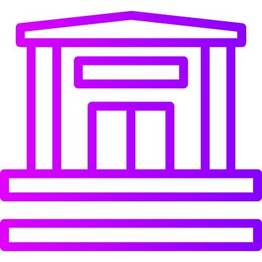 bina simgesi, vektör illüstrasyonu