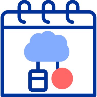 Takvim. Web simgesi basit illüstrasyon