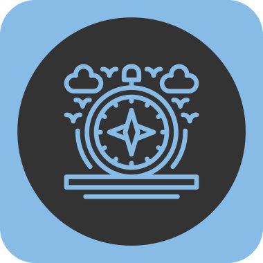 pusula pusula simgesi rozet biçiminde