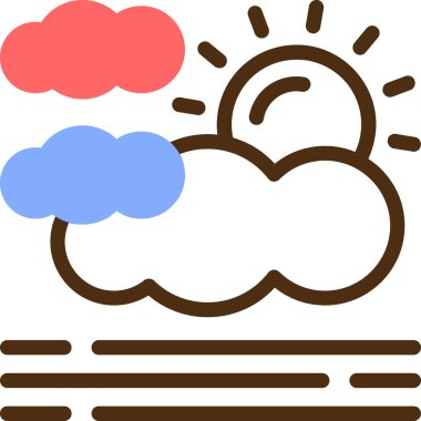 Bulut. Web simgesi basit illüstrasyon