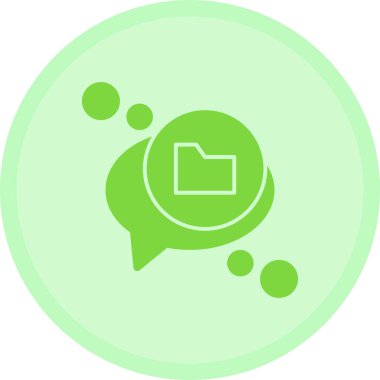 Sohbet simgesinin vektör illüstrasyonu