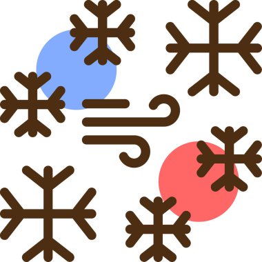 Kar Tanesi simgesi, vektör illüstrasyonu