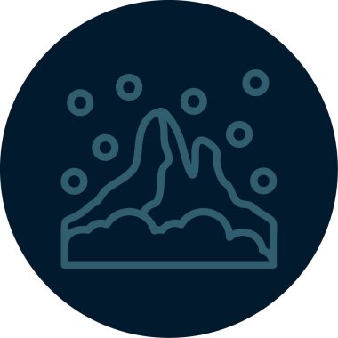 vektör dağ simgesi illüstrasyonu