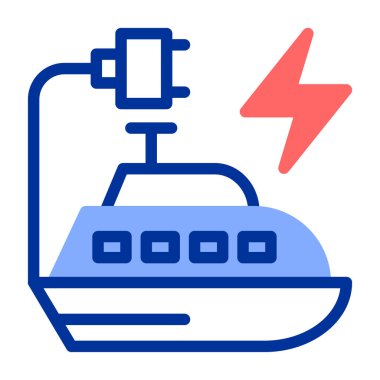 elektrik enerjisi modern simge, vektör illüstrasyonu