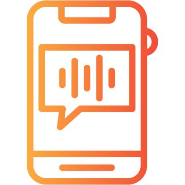 akıllı telefon simgesi vektör illüstrasyonu