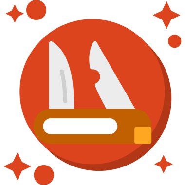 Bıçak ikonu. vektör illüstrasyonu