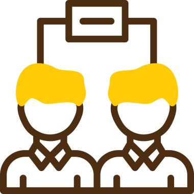 iş yönetimi düz ikon vektör illüstrasyonu