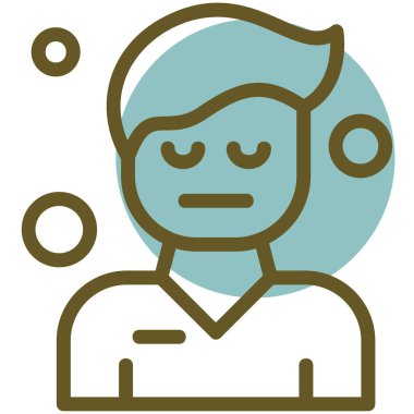 Adamım. Web simgesi basit illüstrasyon