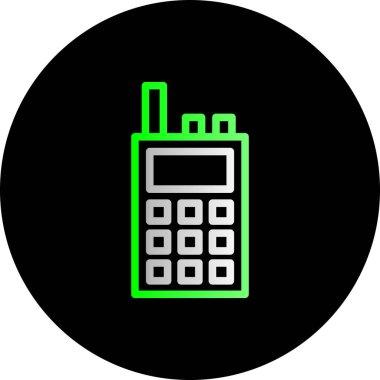 Hesap makinesi. Vektör çizimi basit illüstrasyon