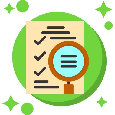 iş belgesi yönetim simgesi doldurulmuş özet biçimi