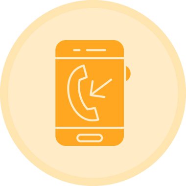 Cep telefonu. Web simgesi basit illüstrasyon