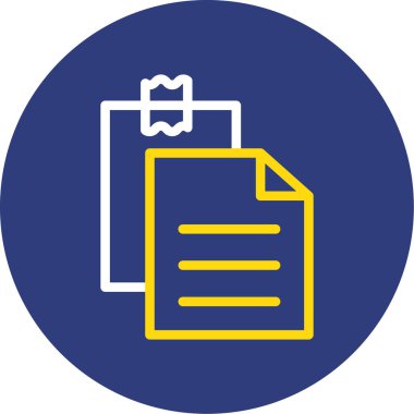 belge simgesi, vektör çizimi