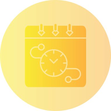 Saat simgesinin vektör illüstrasyonu