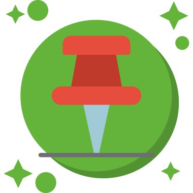 Çan vektörü düz simgesi