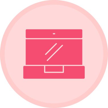 dizüstü bilgisayar simgesi, vektör illüstrasyonu basit tasarım