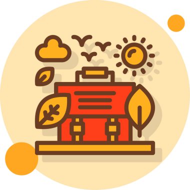 Modern bir simgenin vektör illüstrasyonu