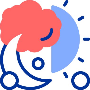 Ay. Web simgesi basit illüstrasyon