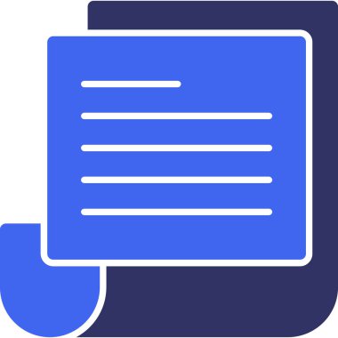 Belge. Web simgesi basit illüstrasyon