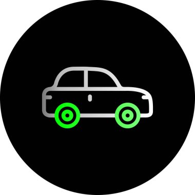 araba simgesi vektör illüstrasyonu