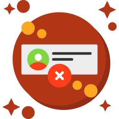 Moda düz biçimli hata simgesi. vektör illüstrasyonu